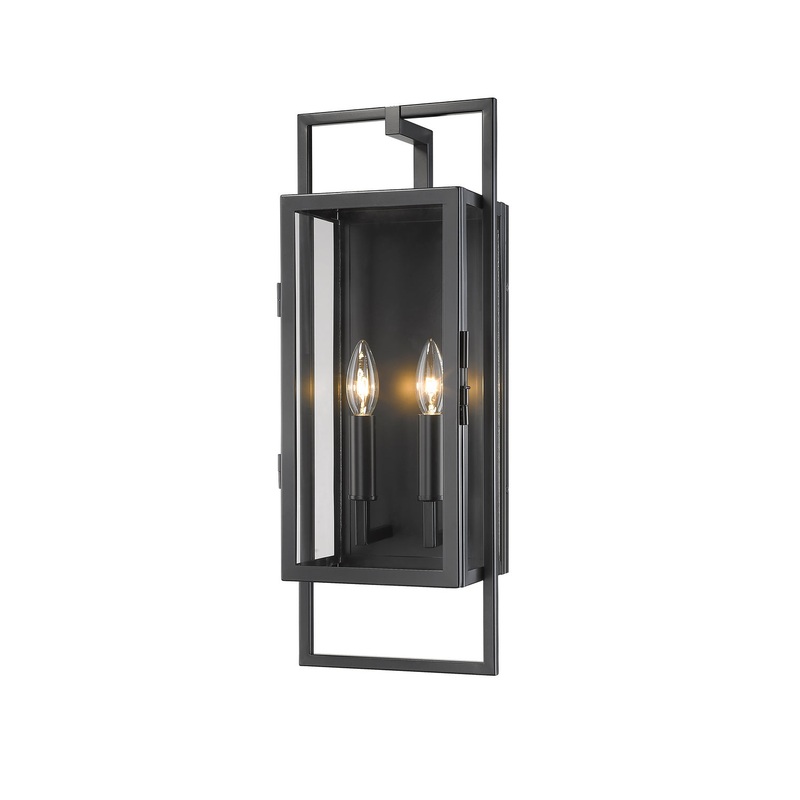 Z-Lite 598M-BK Lucian Two Light Outdoor Wall Sconce, Black