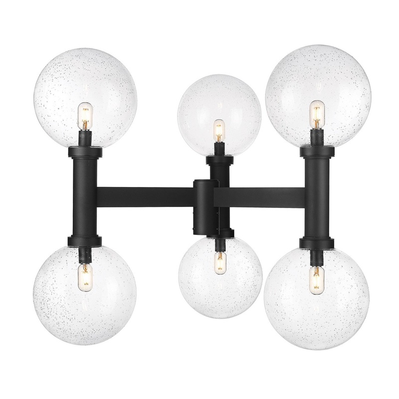 Z-Lite 599BP6-BK Laurent Six Light Outdoor Post Mount, Black