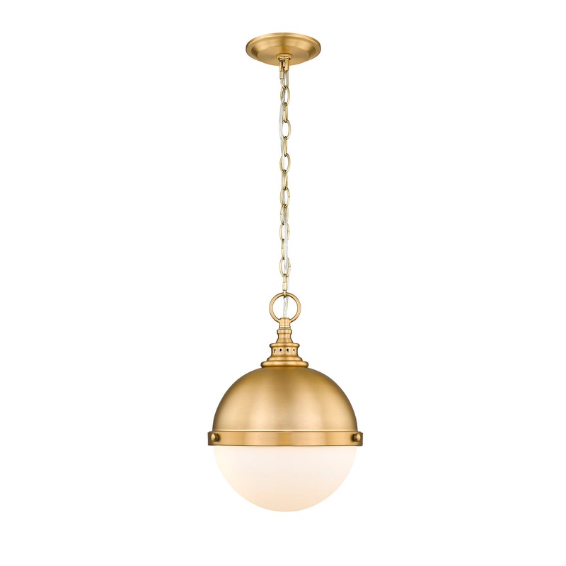 Z-Lite 619MP-CB Peyton Two Light Pendant, Classic Brass