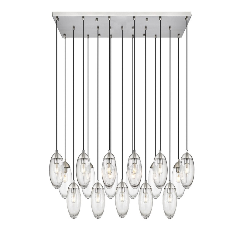 Z-Lite 651P-17L-BN Arden 17 Light Chandelier, Brushed Nickel