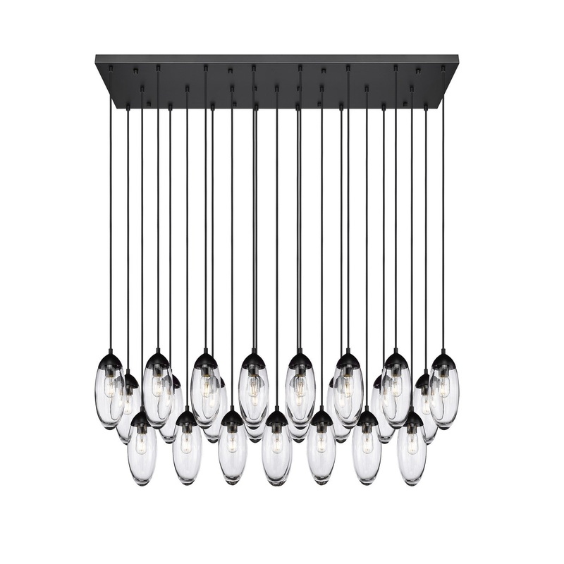 Z-Lite 651P-23L-MB Arden 23 Light Chandelier, Matte Black