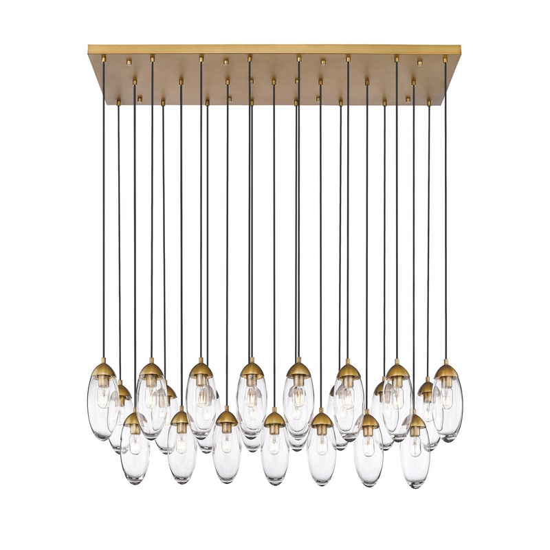 Z-Lite 651P-23L-RB Arden 23 Light Chandelier, Rubbed Brass