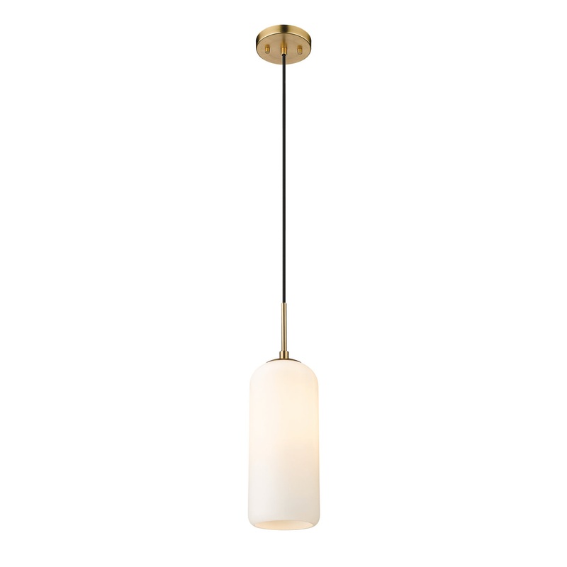 Z-Lite 732P17-HBR Monty One Light Pendant, Heritage Brass