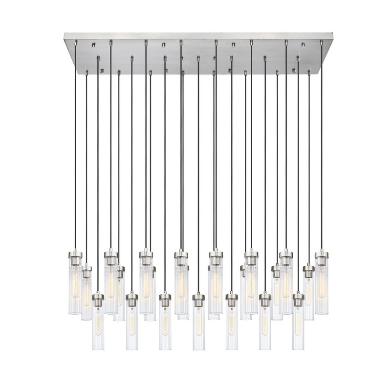 Z-Lite 740P-23L-BN Beau 23 Light Chandelier, Brushed Nickel