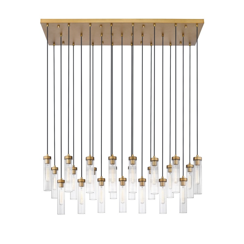 Z-Lite 740P-23L-RB Beau 23 Light Chandelier, Rubbed Brass