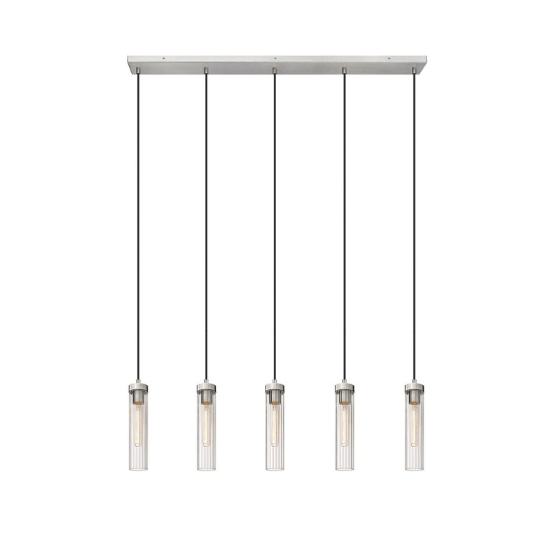 Z-Lite 740P-5L-BN Beau Five Light Chandelier, Brushed Nickel