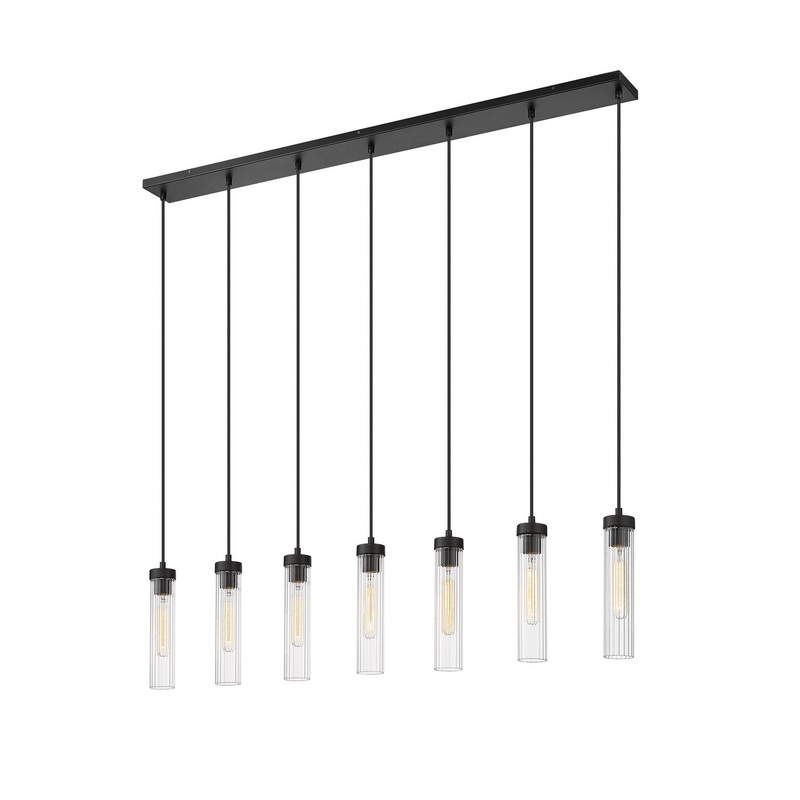 Z-Lite 740P-7L-MB Beau Seven Light Chandelier, Matte Black