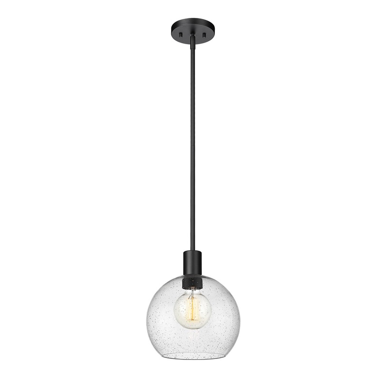 Z-Lite 7501P10-MB Margo One Light Pendant, Matte Black