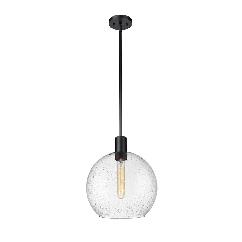 Z-Lite 7501P14-MB Margo One Light Pendant, Matte Black