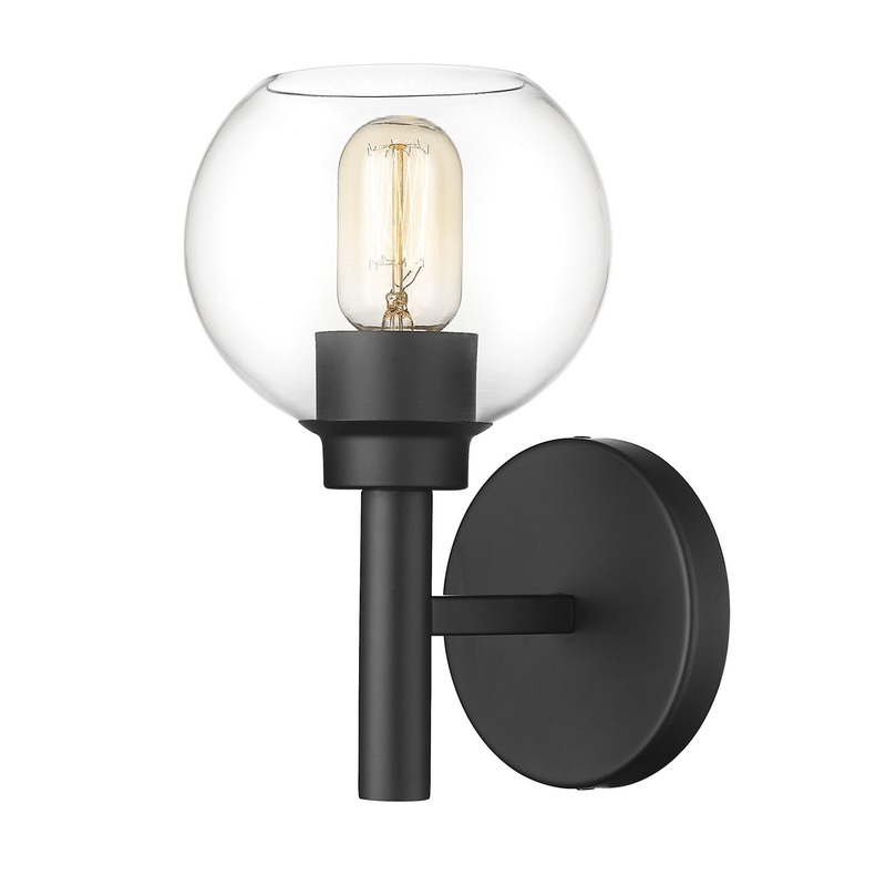 Z-Lite 7502-1S-MB Sutton One Light Wall Sconce, Matte Black