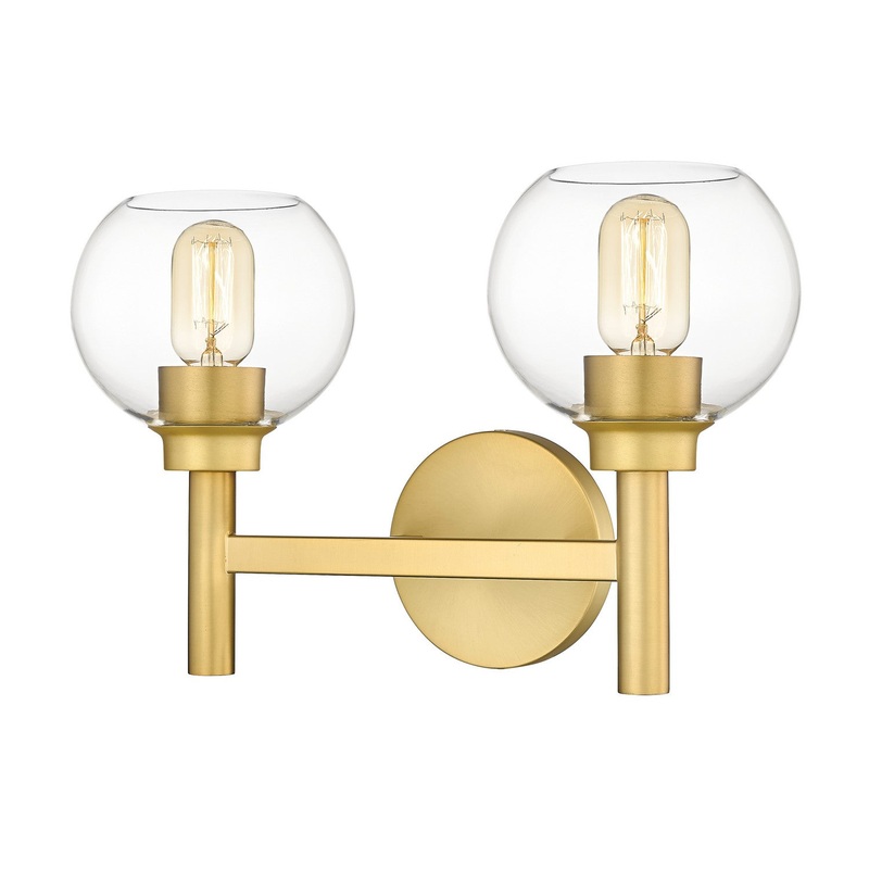 Z-Lite 7502-2V-BG Sutton Two Light Vanity, Brushed Gold