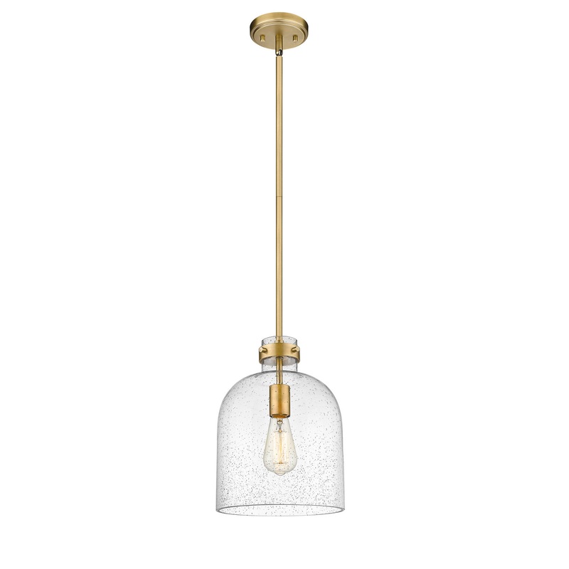 Z-Lite 817-9RB Pearson One Light Pendant, Rubbed Brass