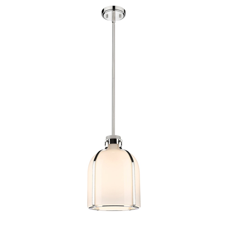 Z-Lite 818-9PN Pearson One Light Pendant, Polished Nickel