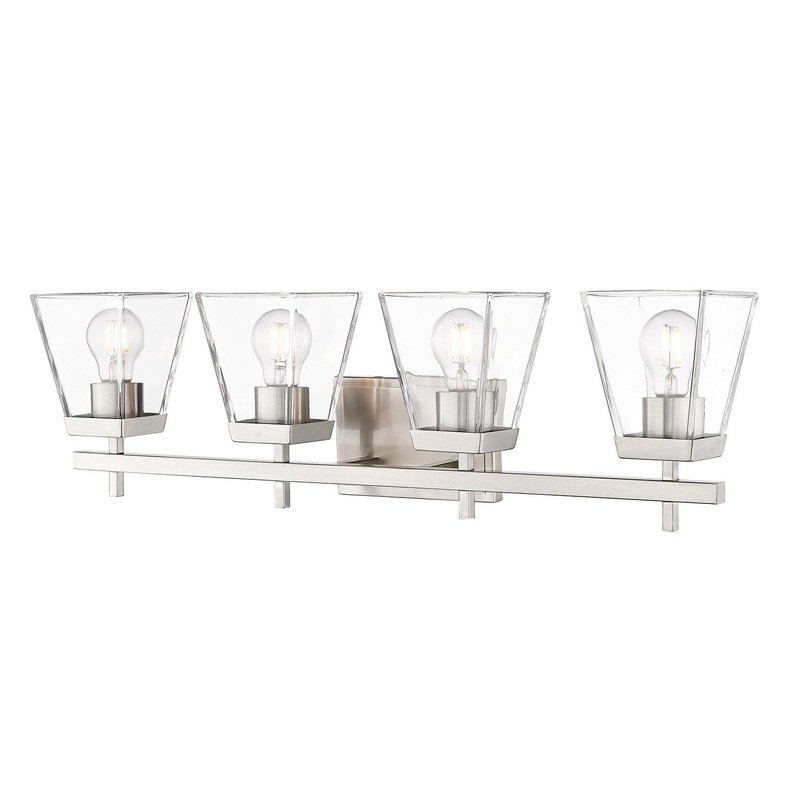 Z-Lite 819-4V-BN Lauren Four Light Vanity, Brushed Nickel