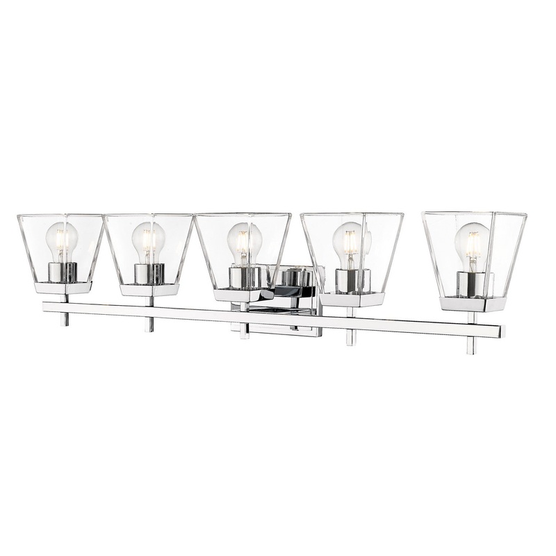 Z-Lite 819-5V-CH Lauren Five Light Vanity, Chrome