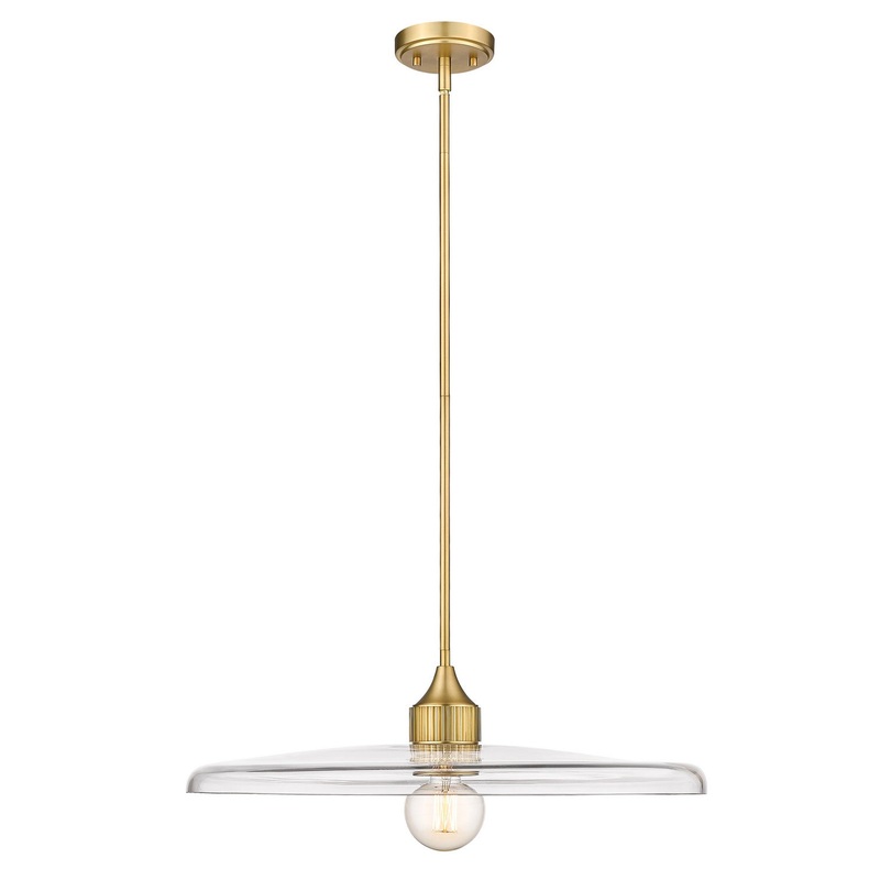Z-Lite 821P24-OBR Paloma One Light Pendant, Olde Brass