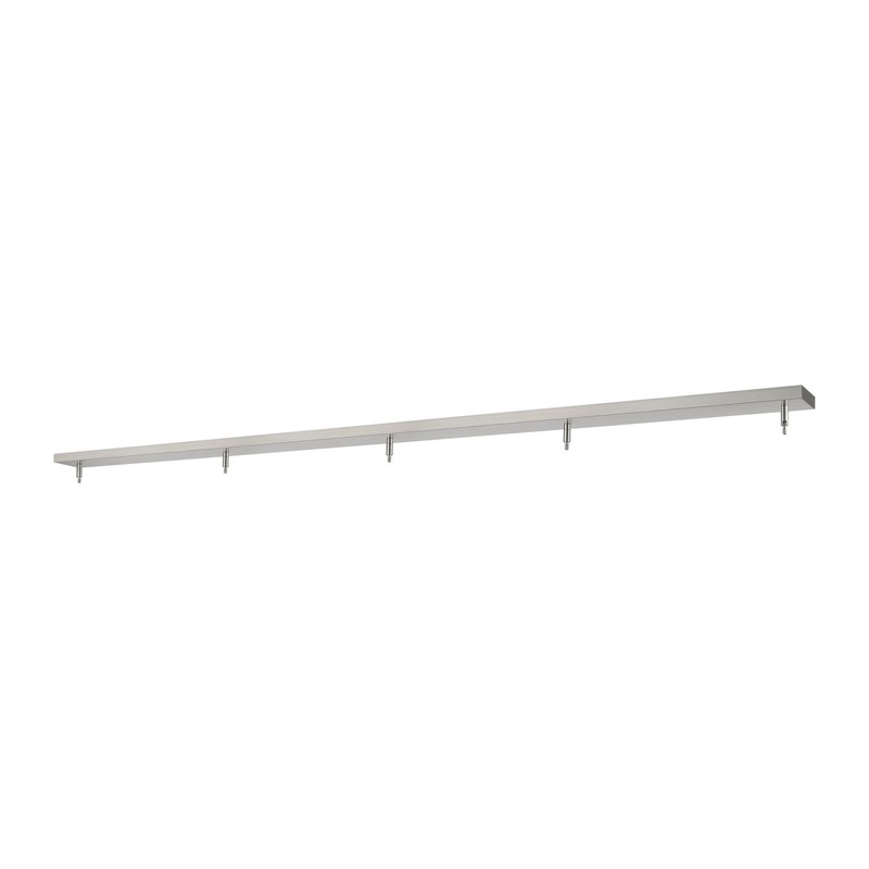 Z-Lite CP6405-BN Multi Point Canopy Five Light Ceiling Plate, Brushed Nickel