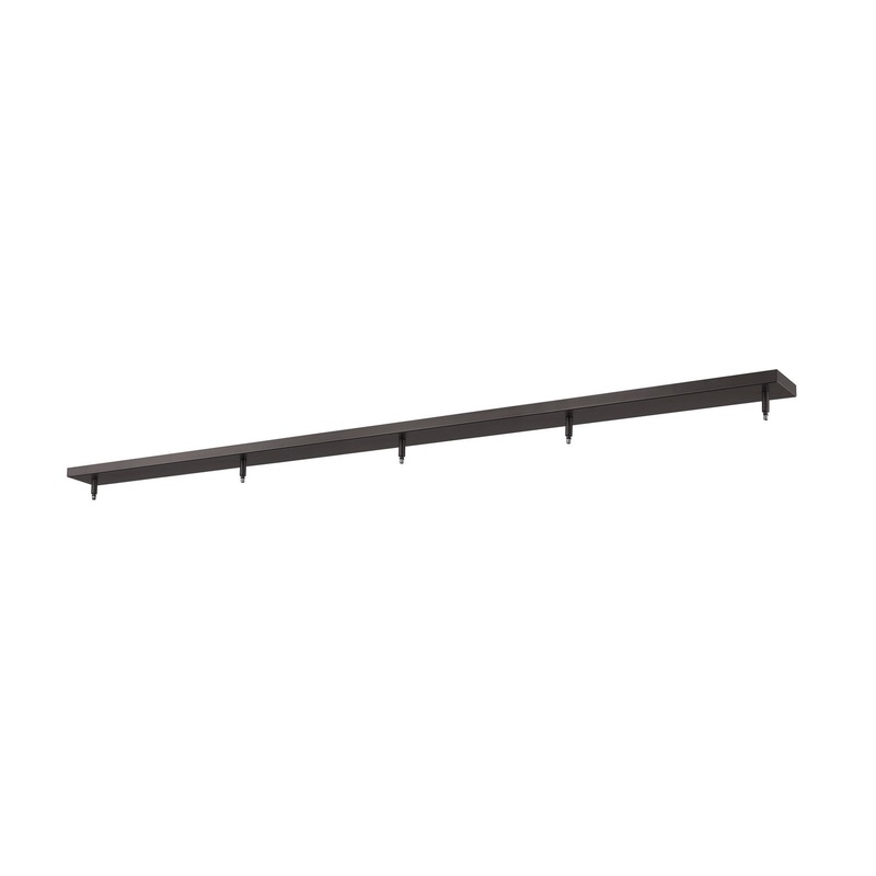 Z-Lite CP6405-BRZ Multi Point Canopy Five Light Ceiling Plate, Bronze