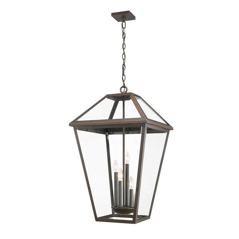 Z-Lite 579CHXLX-ORB Talbot Four Light Outdoor Chain Mount, Oil Rubbed Bronze