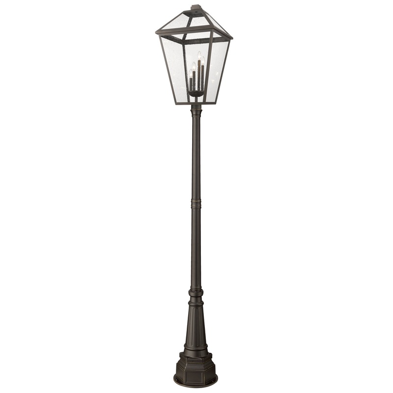 Z-Lite 579PHXLXR-564P-ORB Talbot Four Light Outdoor Post Mount, Oil Rubbed Bronze