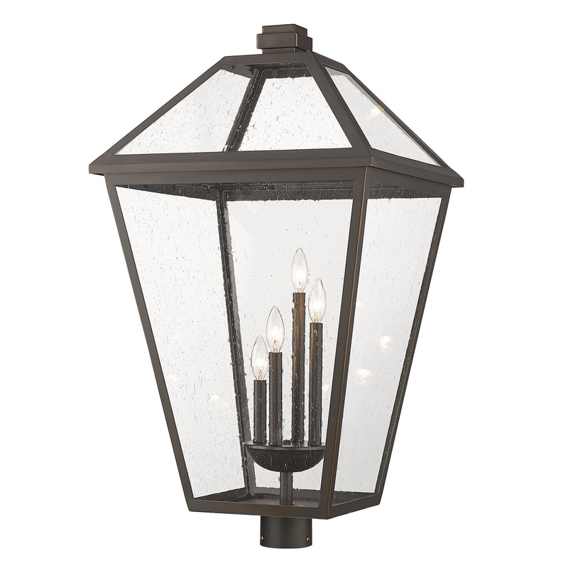 Z-Lite 579PHXLXR-ORB Talbot Four Light Outdoor Post Mount, Oil Rubbed Bronze