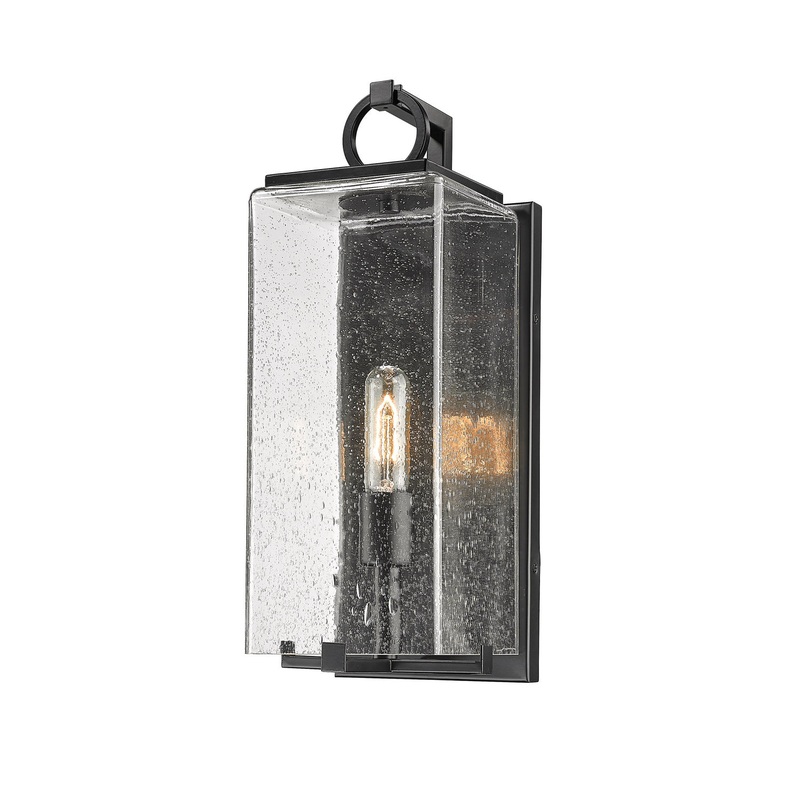 Z-Lite 592M-BK Sana One Light Outdoor Wall Sconce, Black