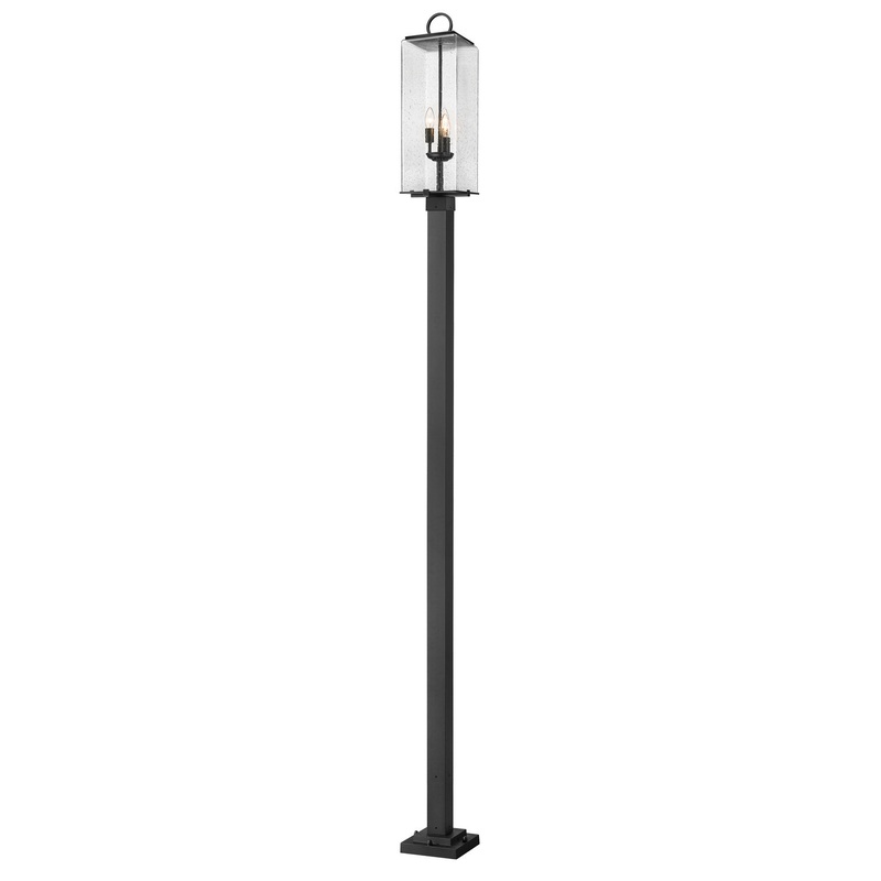 Z-Lite 592PHBS-536P-BK Sana Three Light Outdoor Post Mount, Black