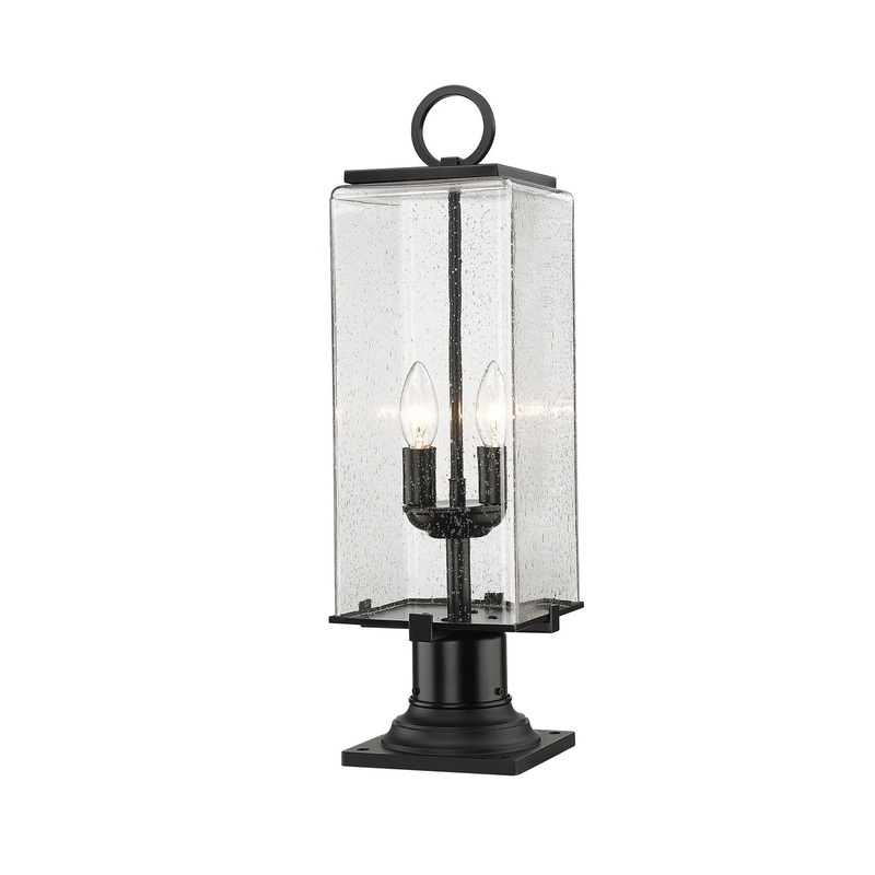 Z-Lite 592PHMR-533PM-BK Sana Two Light Outdoor Pier Mount, Black