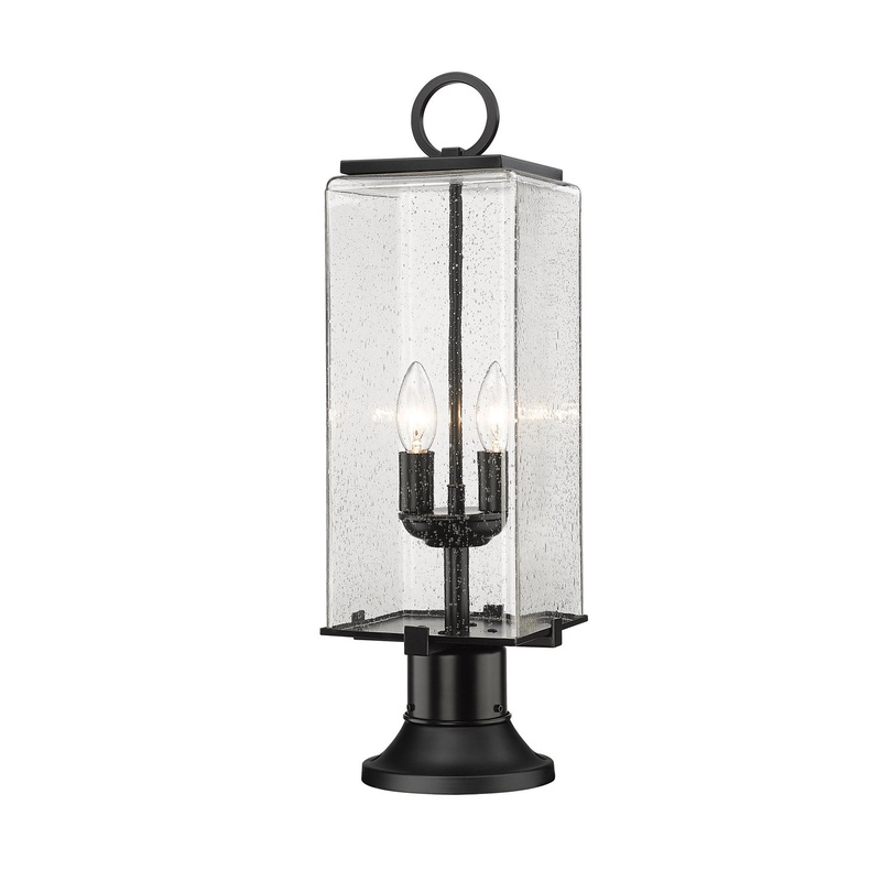 Z-Lite 592PHMR-553PM-BK Sana Two Light Outdoor Pier Mount, Black