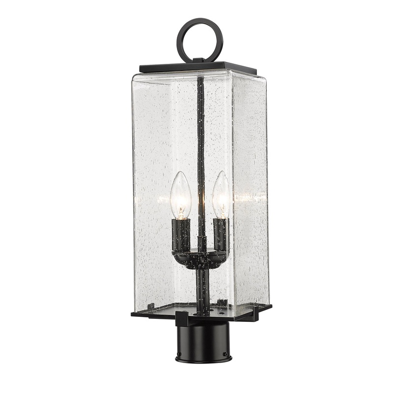 Z-Lite 592PHMR-BK Sana Two Light Outdoor Post Mount, Black