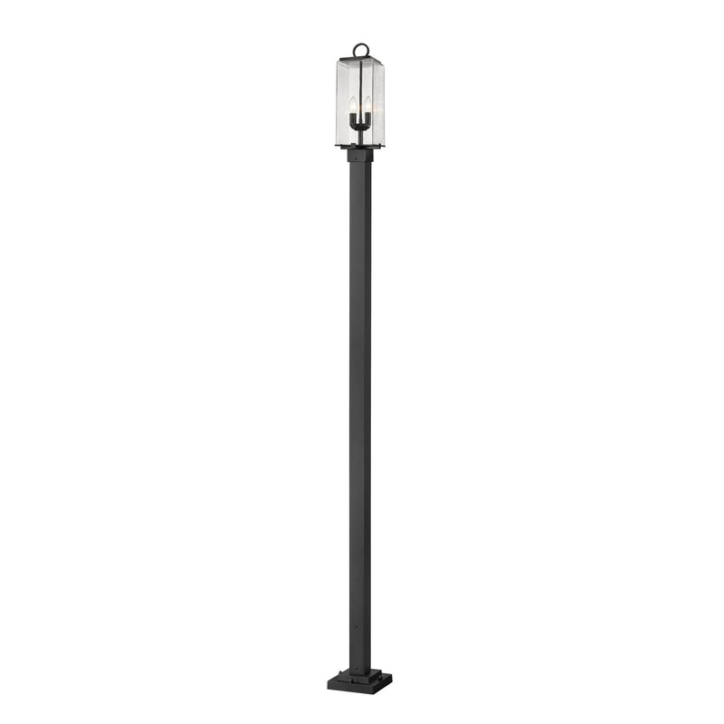 Z-Lite 592PHMS-536P-BK Sana Two Light Outdoor Post Mount, Black