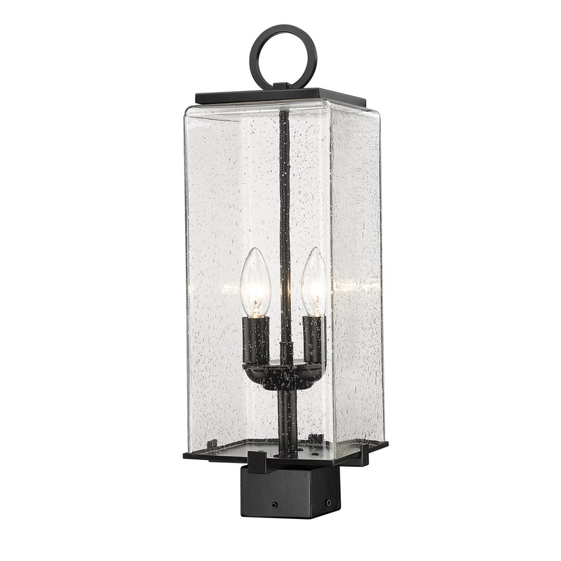 Z-Lite 592PHMS-BK Sana Two Light Outdoor Post Mount, Black