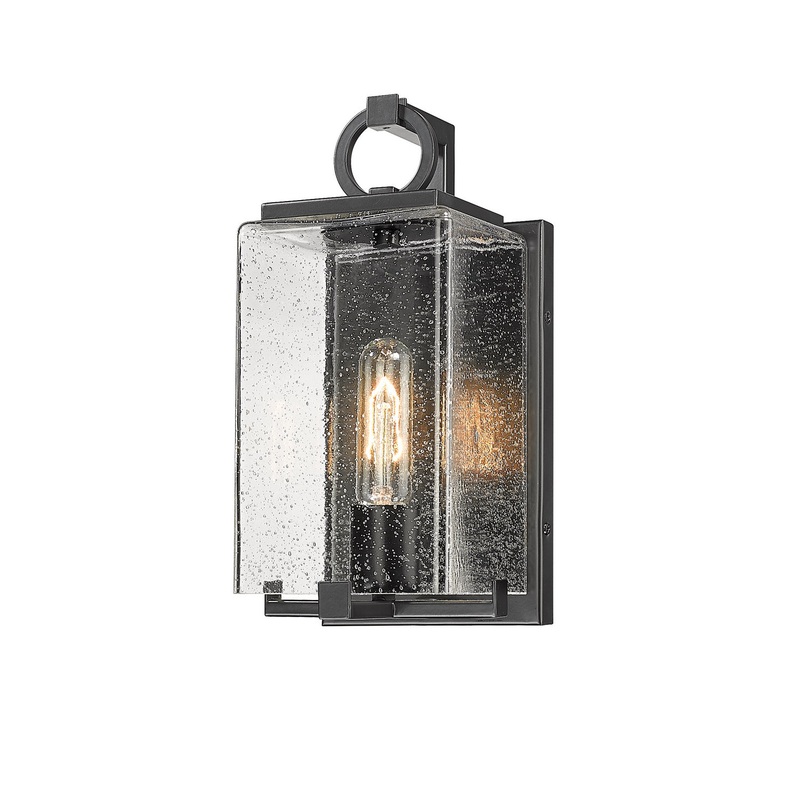 Z-Lite 592S-BK Sana One Light Outdoor Wall Sconce, Black