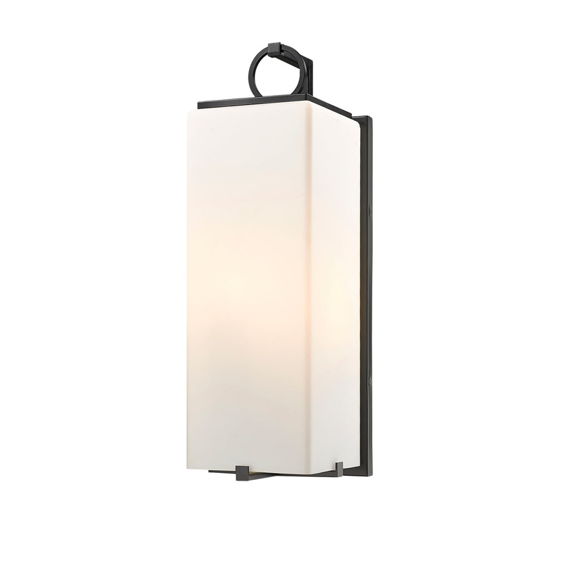 Z-Lite 593B-BK Sana Three Light Outdoor Wall Sconce, Black