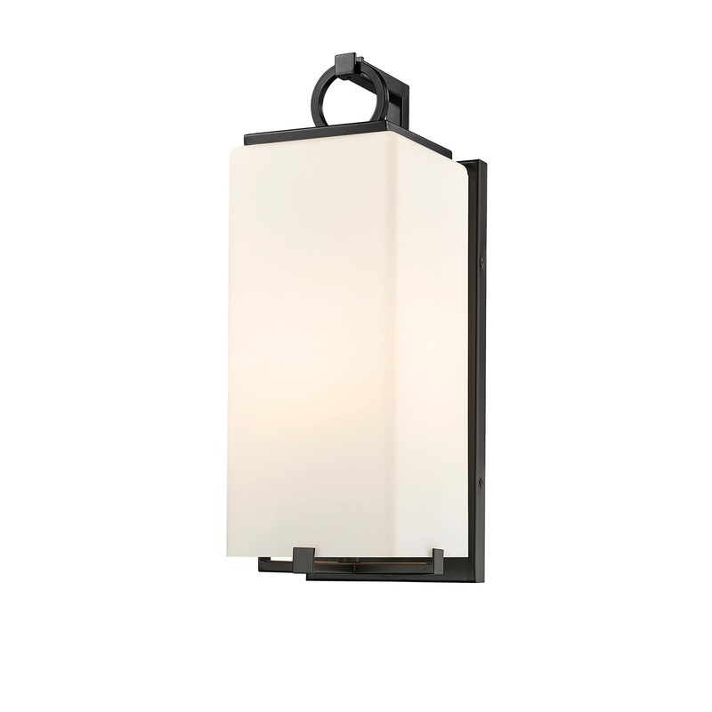 Z-Lite 593M-BK Sana One Light Outdoor Wall Sconce, Black
