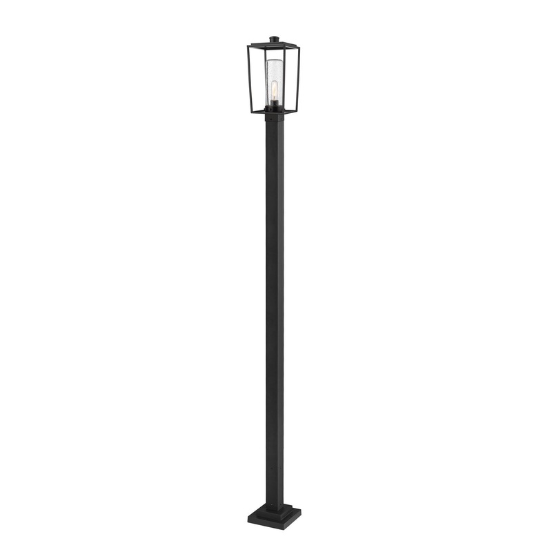 Z-Lite 594PHMS-536P-BK Sheridan One Light Outdoor Post Mount, Black
