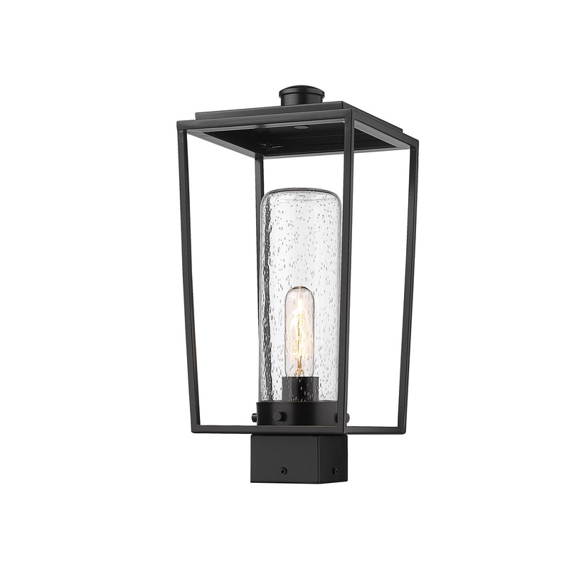 Z-Lite 594PHMS-BK Sheridan One Light Outdoor Post Mount, Black
