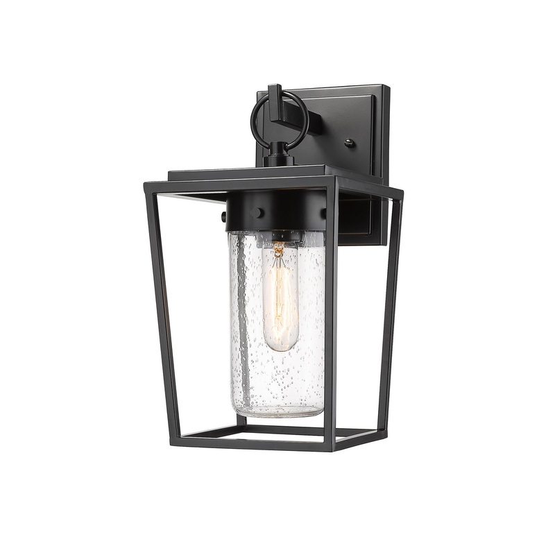 Z-Lite 594S-BK Sheridan One Light Outdoor Wall Sconce, Black