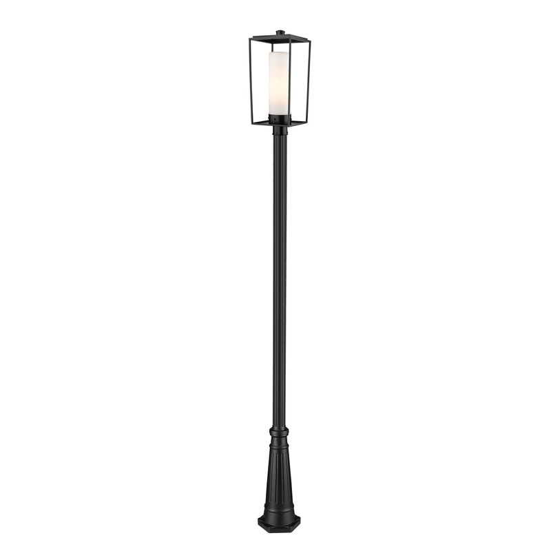 Z-Lite 595PHBR-519P-BK Sheridan One Light Outdoor Post Mount, Black
