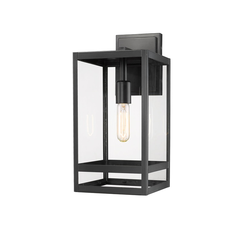 Z-Lite 596M-BK Nuri One Light Outdoor Wall Sconce, Black