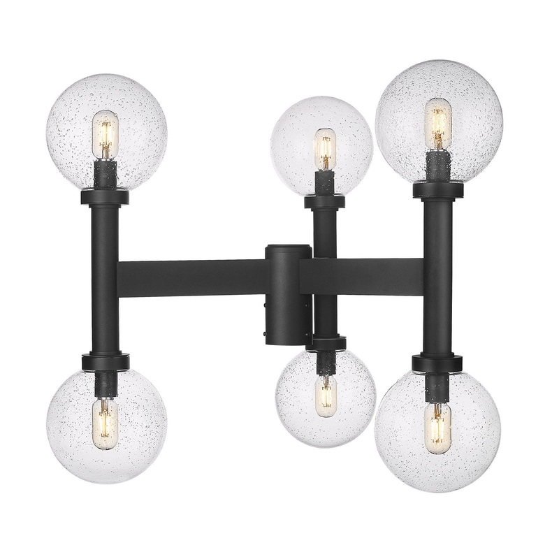 Z-Lite 599MP6-BK Laurent Six Light Outdoor Post Mount, Black