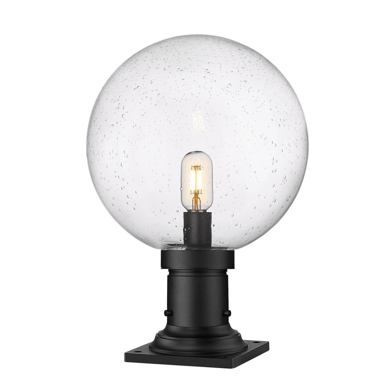 Z-Lite 599PHB-533PM-BK Laurent One Light Outdoor Pier Mount, Black