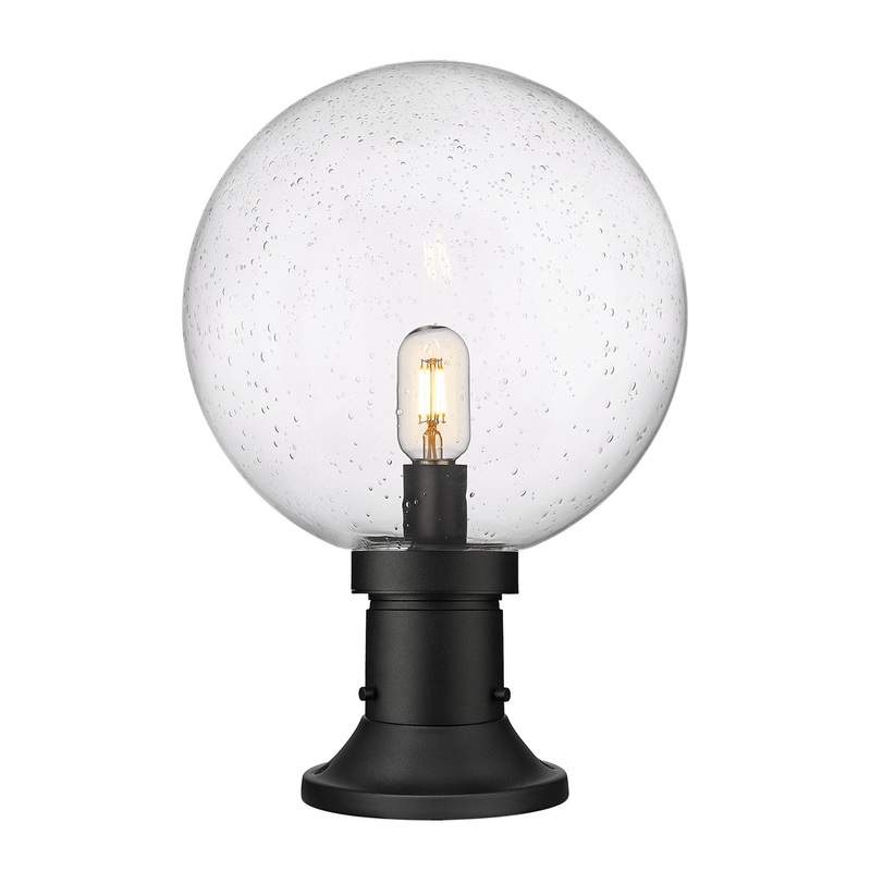 Z-Lite 599PHB-553PM-BK Laurent One Light Outdoor Pier Mount, Black
