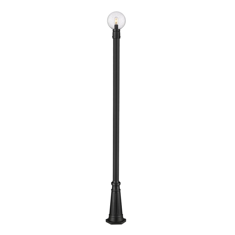Z-Lite 599PHM-519P-BK Laurent One Light Outdoor Post Mount, Black