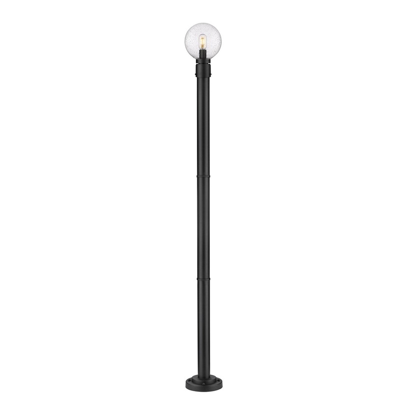 Z-Lite 599PHM-567P-BK Laurent One Light Outdoor Post Mount, Black