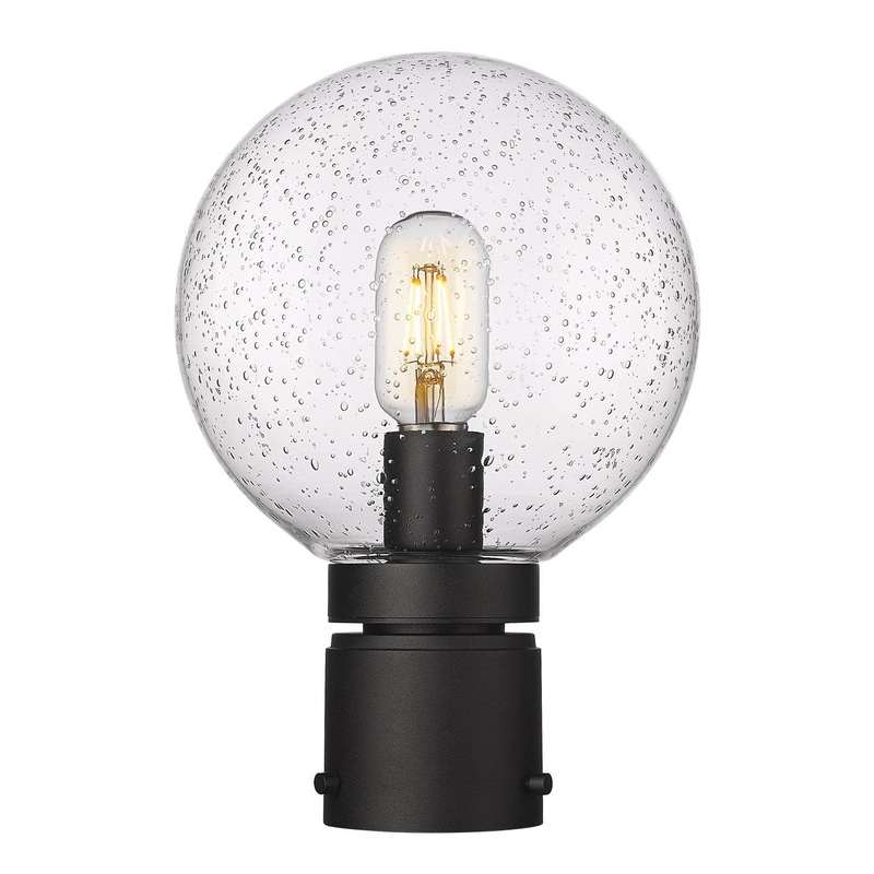Z-Lite 599PHM-BK Laurent One Light Outdoor Post Mount, Black