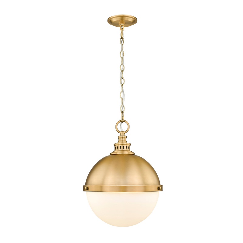 Z-Lite 619P14-CB Peyton Two Light Pendant, Classic Brass