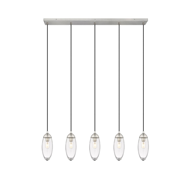 Z-Lite 651P-5L-BN Arden Five Light Chandelier, Brushed Nickel