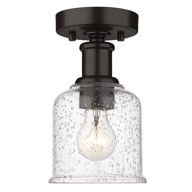 Z-Lite 734F1-BRZ Bryant One Light Flush Mount, Bronze