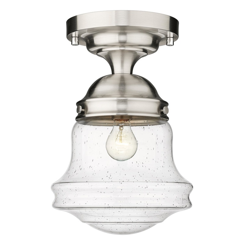 Z-Lite 736F10-BN Vaughn One Light Flush Mount, Brushed Nickel